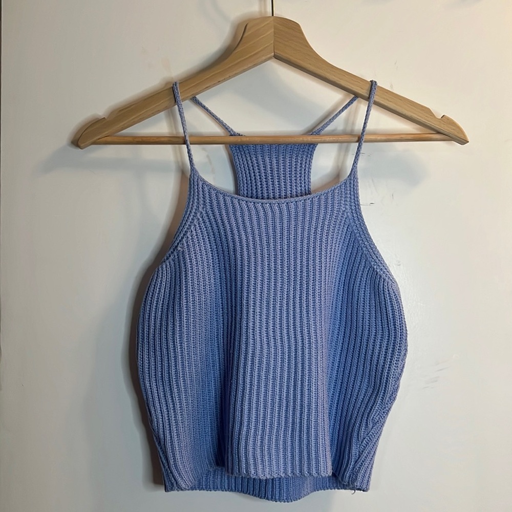 Knitted crop top